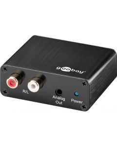 Digital Toslink / Coax > analog 3,5mm AUX og RCA