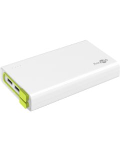 Hvit PowerBank 20.000mAh med 3x USB porter
