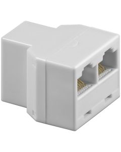 RJ45 splitter. 1 hunn til 2 hunn