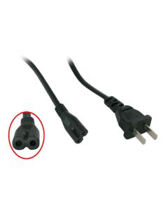 Nettkabel for USA støpsel IEC320 kontakt