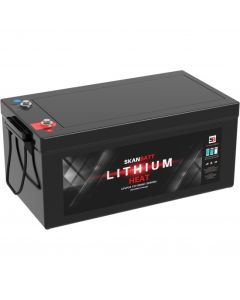 12V 300AH LIFEPO4 Batteri med 200A BMS, Bluetooth og varmeelement