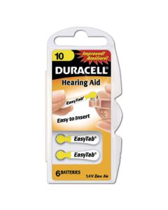 Duracell Høreapparatbatteri 10 EasyTab 1,4v 6-pakning