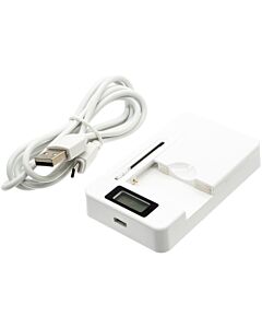 Universal Lader for små li-ion batterier, typ mobil, kamera, GPS batterier