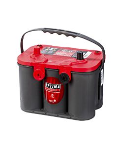 Optima Rød Startbatteri 55Ah 12V med GM tilkoblinger