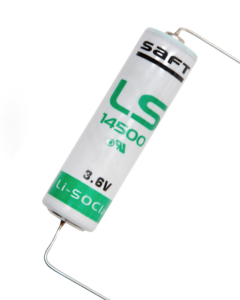 Komfyrvakt batteri 3,6V AA Lithium batteri med aksiale pinner.