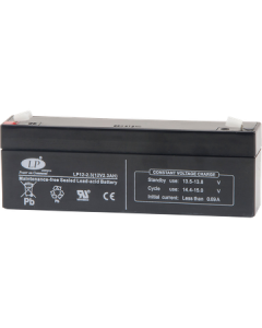 12V 2.3Ah (2,1/2,9Ah) AGM batteri T1 VDS 178x66x35mm