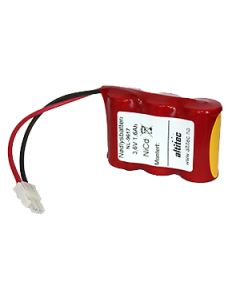 3,6v 2,5Ah nødlysbatteripakke m/ ledning og Molex Minifit 2-pol