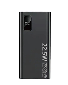 Hurtiglader PowerBank  22.5W SCP/18W PD/ QC3.0 30.000mAh 