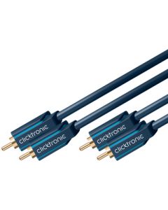 Clicktronic 3m 2xRCA Stereo audiokabel