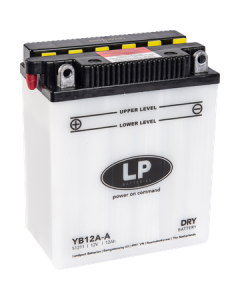 YB12A-A batteri til MC og ATV 12V 12Ah (135x81x162mm)
