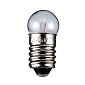 E10 miniatyrpære 0,3W 6V 24x11,5mm