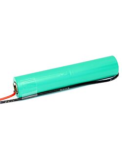 2,4v 4,5Ah nødlysbatteripakke m/ Ledning i stav ca 33X124mm