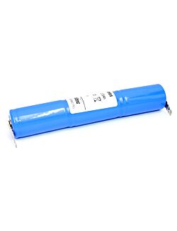 3,6v 1,6Ah nødlysbatteripakke m/ 4,8mm Faston i stav