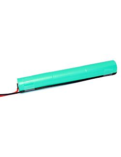 3,6v 1,6Ah nødlysbatteripakke m/ ledning og Molex Minifit 2-pol