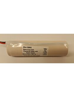 Nødlysbatteri 2,4V 4500mAh NiCD