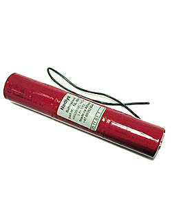 3,6v 4,0Ah nødlysbatteripakke m/ Ledning u/kontakt