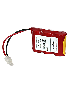 3,6v 2,5Ah nødlysbatteripakke m/ ledning og Molex Minifit 2-pol
