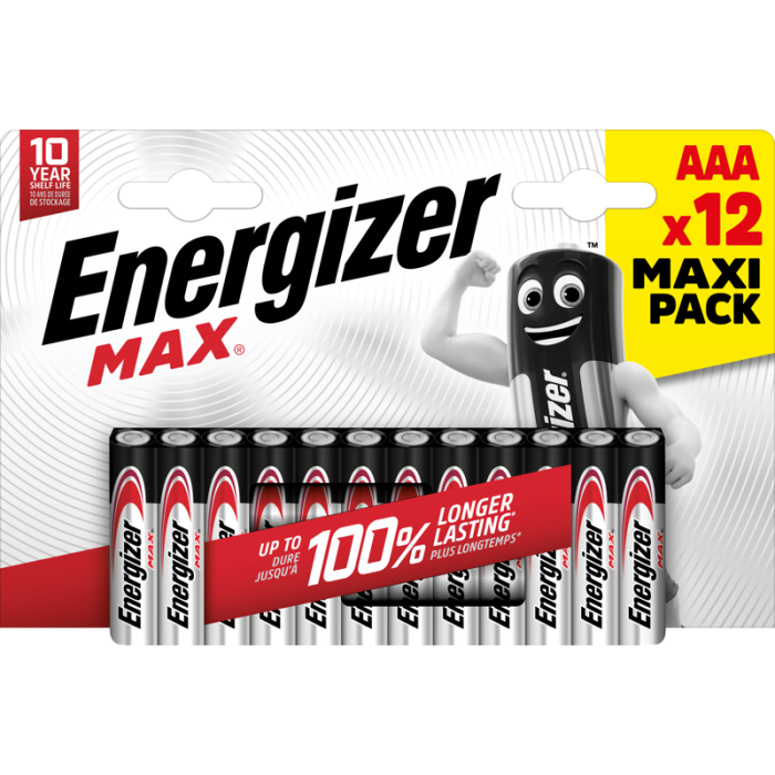 Energizer MAX AAA Alkalisk AAA/E92 12 pk