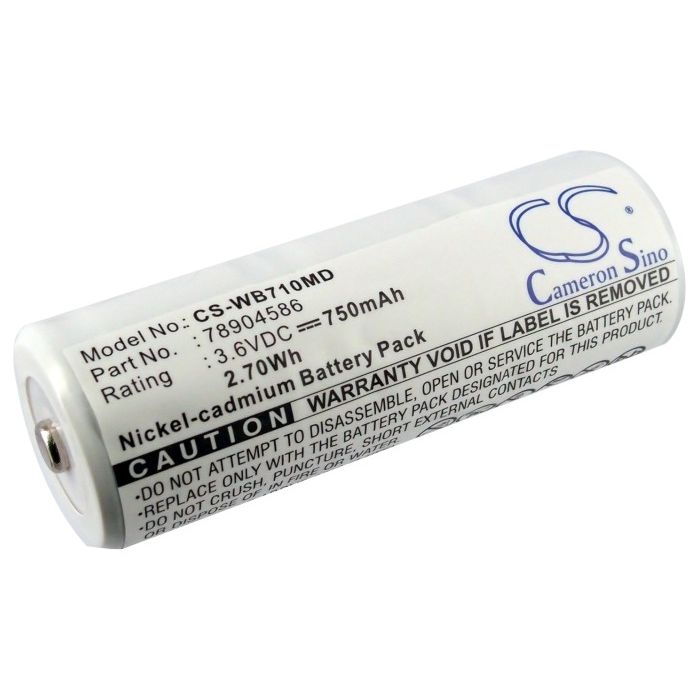 Batteri til Welch-Allyn 11720, Welch-Allyn 11730 3.6V 750mAh 78904586