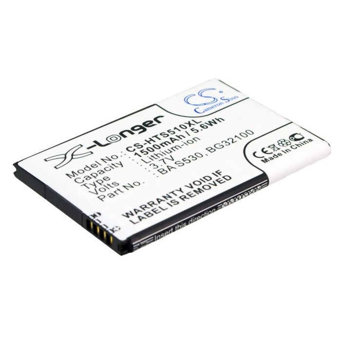 Batteri til HTC DesireS, NexusOne 3,7V 1500mAh BA S530