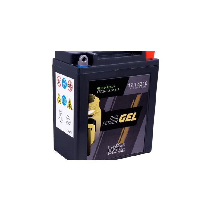 YB12AL-A batteri til MC og ATV 12V 12Ah (135x81x162mm) GEL