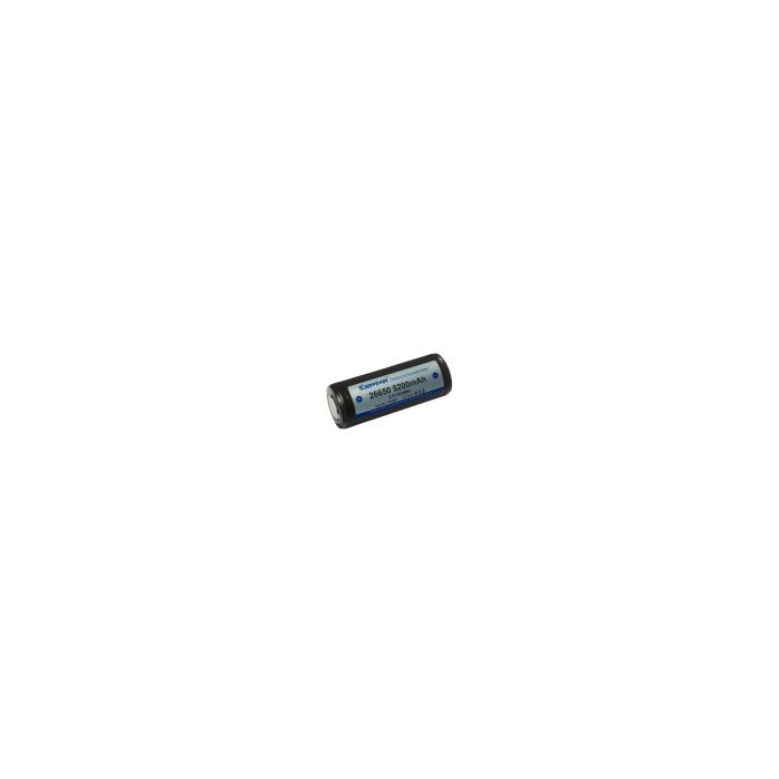 26650 Li-ion batteri 5200mAh 3,7V inkl sikkerhetskrets