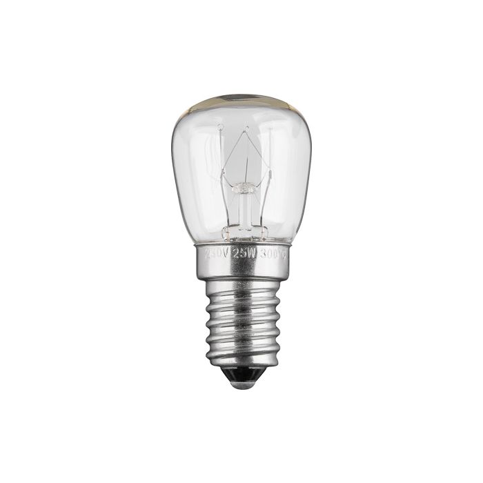 E14 pære for ovn og høy temperatur 15W 230V 2200K 26x56mm