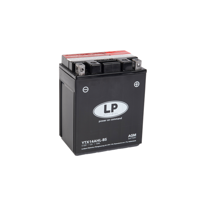 YTX14AHL-BS batteri til MC og ATV 12V 12Ah (134x89x166mm)