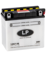 12V Standard 7 Ah 12N7-4B Syrefylt Blybatteri