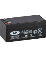 12V 3.2Ah (3,4) AGM batteri T1 134x67x67mm PS1230