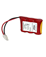 3,6v 2,5Ah nødlysbatteripakke m/ ledning og Molex Minifit 2-pol