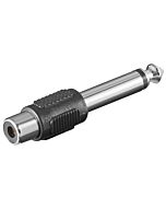 Audio adapter 6,35mm mono plugg - RCA Jack