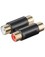 Skjøtestykke 2x RCA Jack