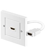 HDMI veggkontakt med 1x HDMI tilkobling (Støtter 3D, 4K og HDCP)