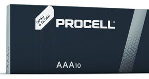 10 pk Duracell Industrial Procell AAA Batteri 1,5V Alkalisk MN2400 LR03 -113458