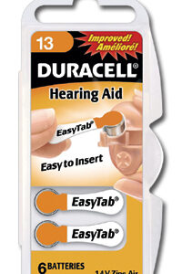 Duracell Høreapparatbatteri 13 EasyTab 1,4v 6-pakning-0