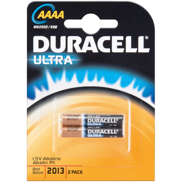 Duracell AAAA 1,5V LR61 (lang) 2 stk i blister-0 Duracell AAAA 1,5V LR61 (lang) 2 stk i blister-0