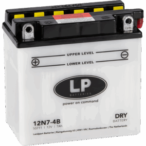12V Standard 7 Ah 12N7-4B Syrefylt Blybatteri