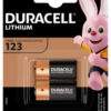 CR123A Duracell Lithium 123 (CR17345) 3V - 2pk-0