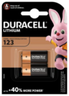 CR123A Duracell Lithium 123 (CR17345) 3V - 2pk-0