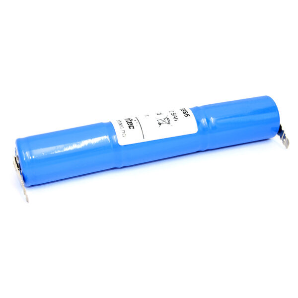 3,6v 1,6Ah nødlysbatteripakke m/ 4,8mm Faston i stav-0