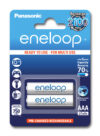 2 pk Panasonic Eneloop AAA NIMH. batteri - Klar til bruk! HR03 750mAh-0