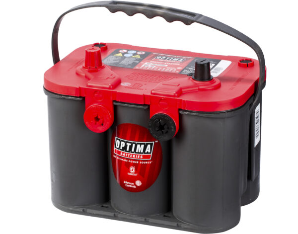 Optima Rød Startbatteri 55Ah 12V med GM tilkoblinger