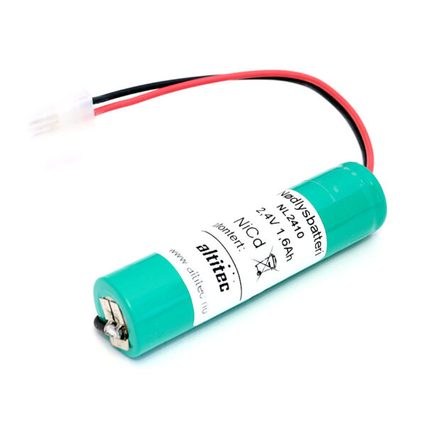 2,4v 1,6Ah nødlysbatteripakke m/ ledning 2,4v 1,6Ah nødlysbatteripakke m/ ledning