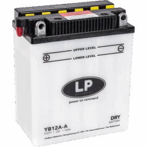 YB12A-A batteri til MC og ATV 12V 12Ah (135x81x162mm)-0
