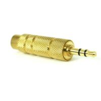 Audio adapter 3,5mm stereo plugg - 6,35mm stereo jack