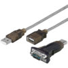 USB til Serial konverter RS232 kabel, inkl 1M USB kabel-0