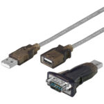 USB til Serial konverter RS232 kabel, inkl 1M USB kabel-0