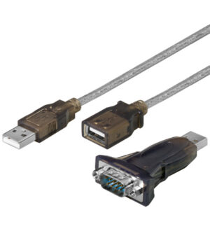 USB til Serial konverter RS232 kabel, inkl 1M USB kabel-0