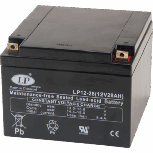 12V 28Ah Batteri 165x176xH125 T3-0